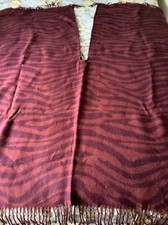 Ladies Wrap  Shawl By Marks And Spencer, Burgundy