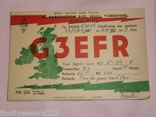 QSL RADIO CARD - G3EFR -