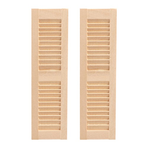 2pcs diy wooden mini shutters - diy,