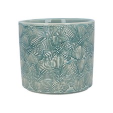 Light Blue Plant Pot, 1x