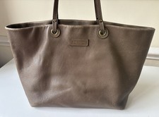 J&M Davidson Leather Over Shoulder Tote Bag in Brown