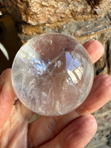 Crystal ball quartz - ball, clear