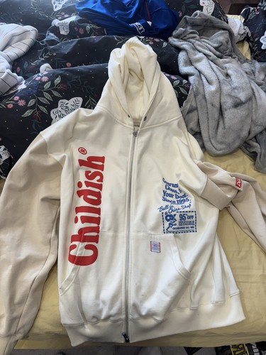 Childish cream full zip fleece - cream,