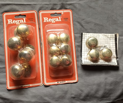 13x cabinet knobs - cabinet, brass