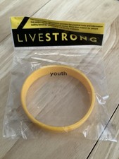 Genuine LIVESTRONG Wristband - Lance Armstrong - Yellow - YOUTH SIZED (XS-M)