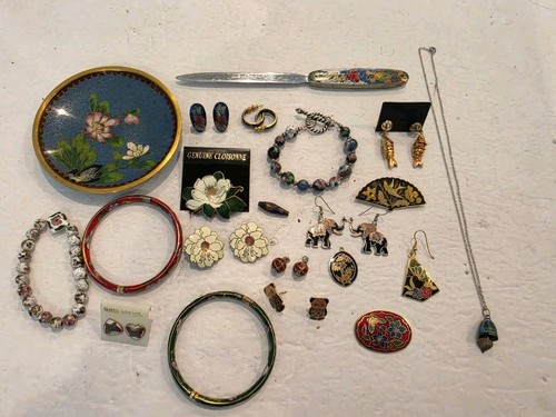 Cloisonne mixed lot vintage - lot,