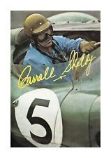 Carroll Shelby Aston Martin DBR1 1959 A4 signed mounted poster choice of frame