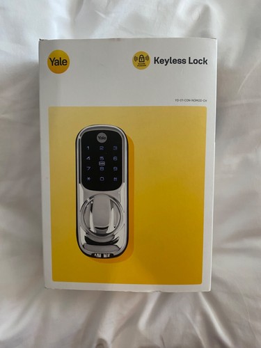 Yale keyless door lock black - lock,