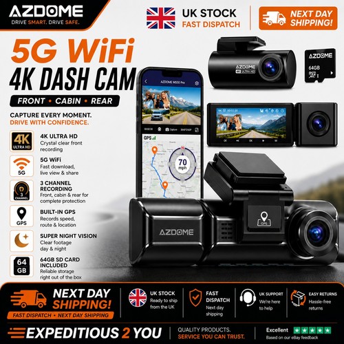 Azdome m550 pro channel 4k - azdome, 3