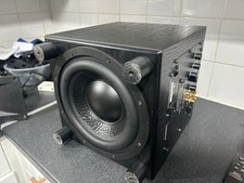 MJ Acoustics Reference 200. App or remote controlled high end active subwoofer.
