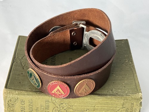 Vintage boy scout leather - vintage, belt