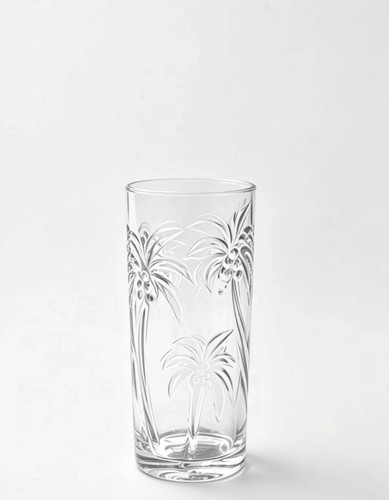 Crystal glass vase flower