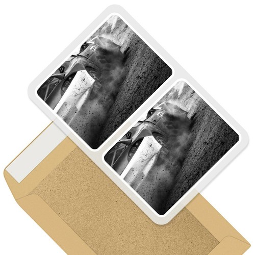 Rectangle stickers 7 5cm - x,