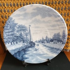 Delft Plate Canal Scene From