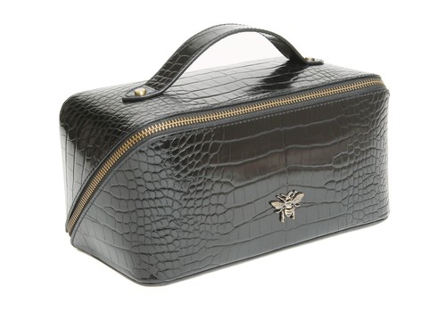Luxury black croc - train, case