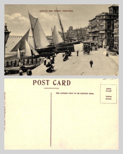 Vintage postcard yachts - vintage,