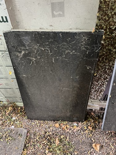 Black granite hearth - black, 90cm