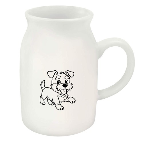 Playful schnauzer puppy - 'playful,
