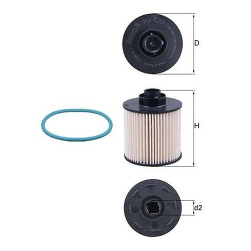 Fuel filter kx420d mahle - kx420d,