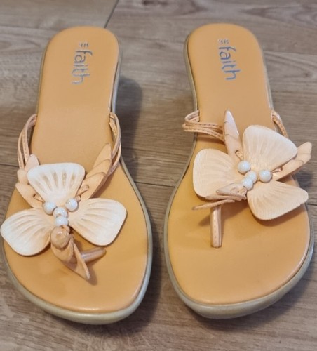Faith size orange wedged - faith, 38