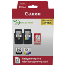 Canon PG540 Black & CL541 Colour Ink Cartridge For PIXMA MG3550 MG3600 Printer
