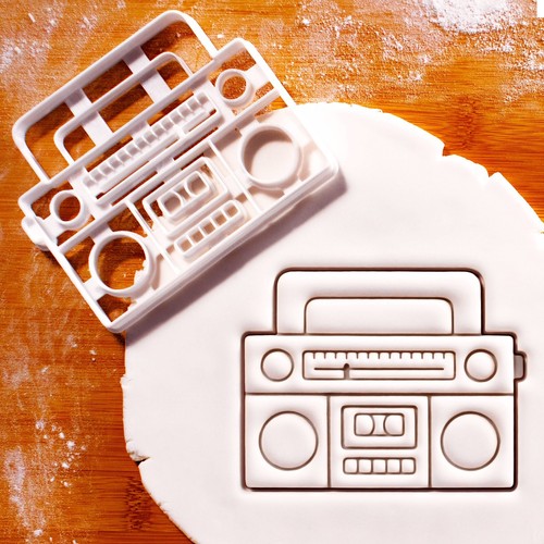 Boombox cookie cutter music - cookie,