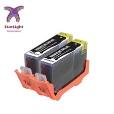 2 Black Ink Cartridge 364XL Fits for HP Photosmart 5510 5515 5520 C6380 B110b