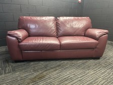 Oxblood Real Quality Leather 2 Or 3 Seat Sofa Settee FREE DELIVERY