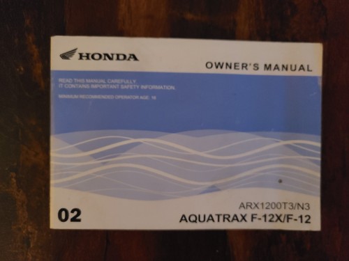 2002 honda aquatrax 12x - honda, f-12x/f-12
