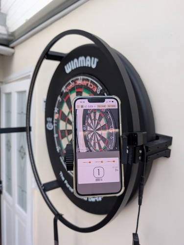 Dartboard phone mount for - mount,