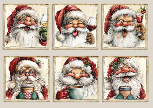 Santa card toppers for - santa,