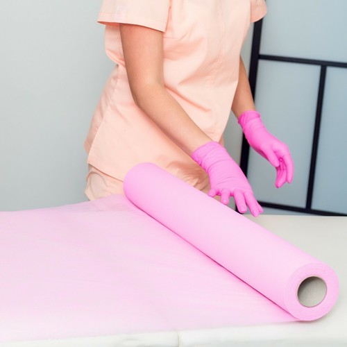 Pink couch roll bed sheets - couch,