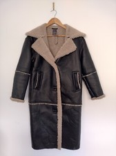 PRIMARK UK6 Black Cream Faux