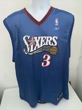 NBA Reebok Philadelphia 76ers No 3 Iverson Jersey Size XLarge