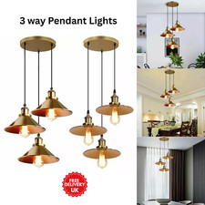 Vintage 3 Way Pendant Light