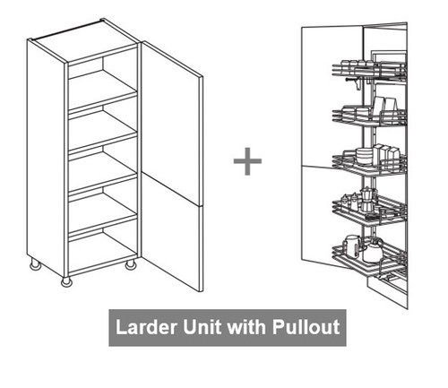 Pull handless doors complete - pull,