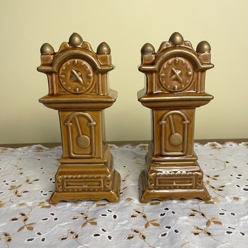 Vintage grandfather clock salt - vintage,