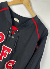 ICE HOCKEY TEAM JERSEY Size XL (fits like 2XL) Men's Shirt Vtg - Made In Canada