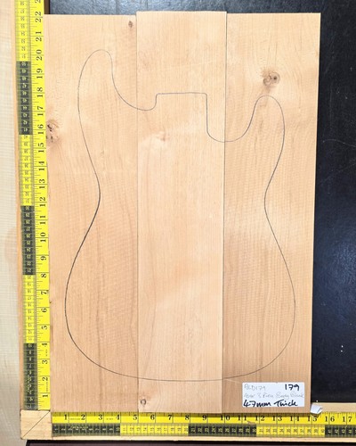 Red alder electric guitar body - red,