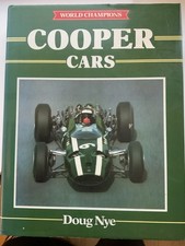 Cooper Cars by Doug Nye (Hardcover, 1983) *SIGNED* Leston Hopkirk