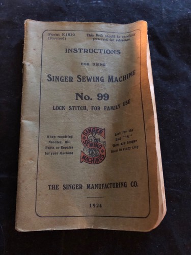 Vintage 1924 instruction - 1924,
