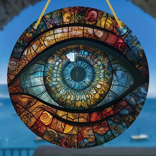 Acrylic round suncatcher - round,