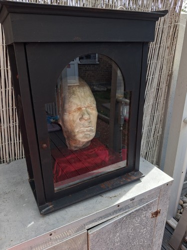 Vintage plaster cast death - plaster,