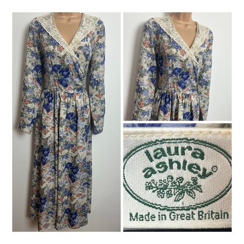 Vintage 80s laura ashley white - 80s,