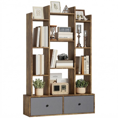 Homcom tier bookshelf - homcom, 12-tier