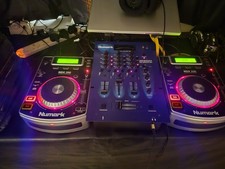 Numark NDX200 and Numark DM2002X Mixer