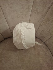 15" White baby girls broderie