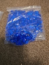 Decorative Blue Glass Diamante Chippings. AKA Fake Ice. 