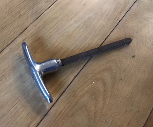 Vintage chrome door handle - vintage,