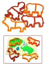 4 Giant 13cm Jungle Animal